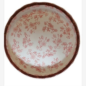Temptations Red Floral Lace‎ Tray NEW